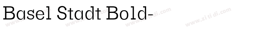 Basel Stadt Bold字体转换